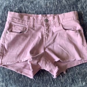 women’s pink old navy denim shorts!